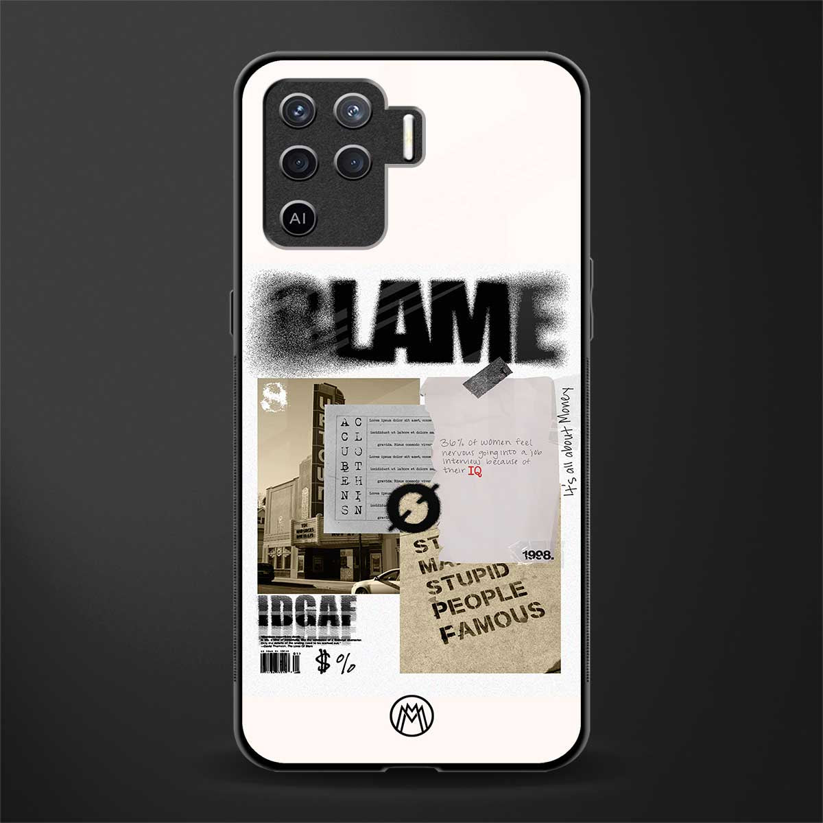 blame glass case for oppo f19 pro image