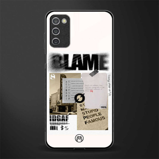 blame glass case for samsung galaxy a03s image