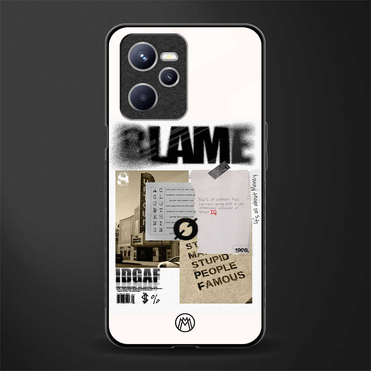 blame glass case for realme c35 image