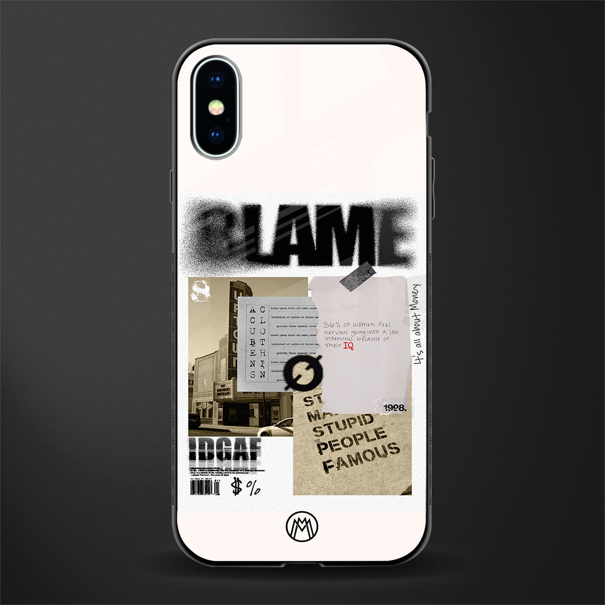 blame glass case for iphone xs image