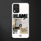 blame back phone cover | glass case for samsung galaxy m33 5g