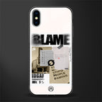 blame glass case for iphone x image