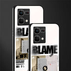 blame back phone cover | glass case for oppo f21 pro 4g
