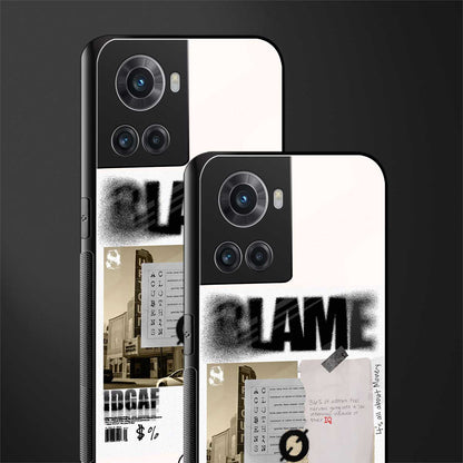 blame back phone cover | glass case for oneplus 10r 5g