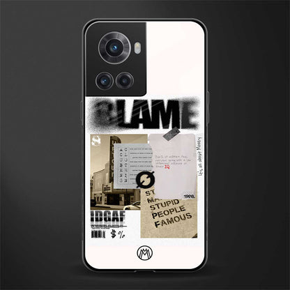 blame back phone cover | glass case for oneplus 10r 5g