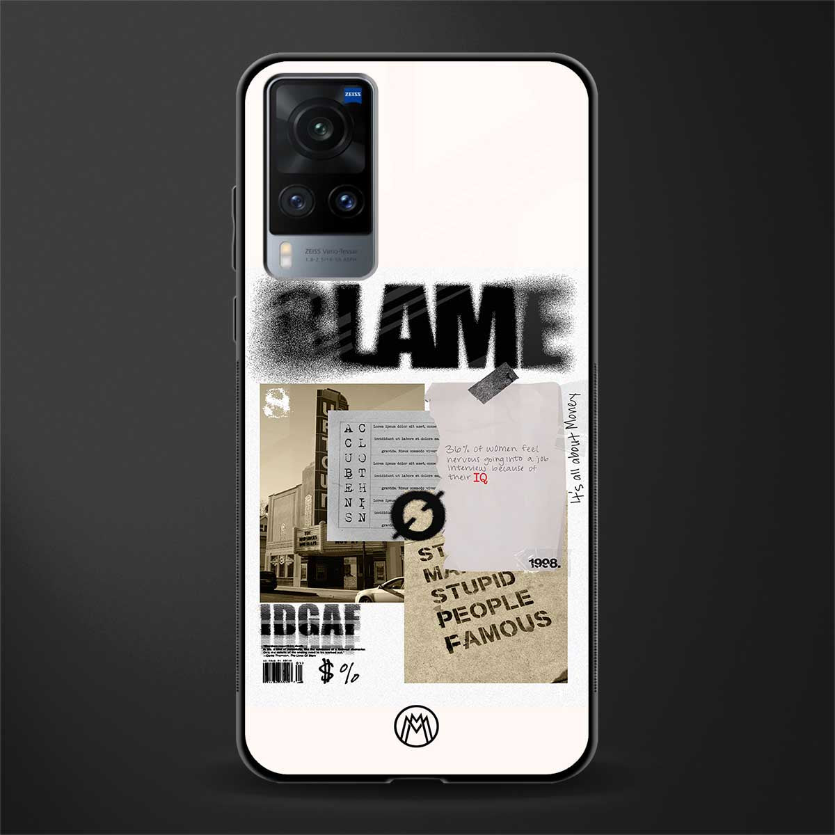 blame glass case for vivo x60 image