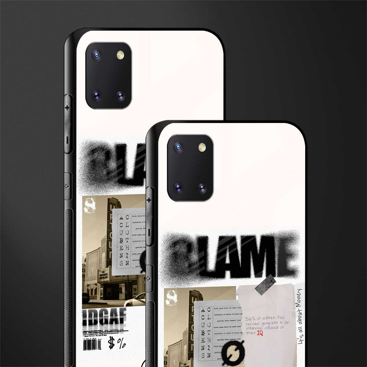 blame glass case for samsung a81 image-2