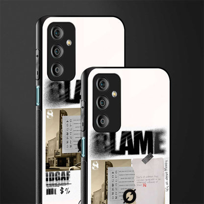 blame back phone cover | glass case for samsung galaxy f23 5g