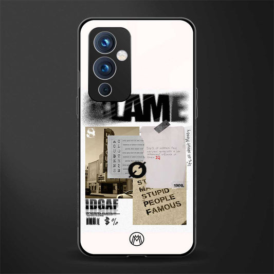 blame back phone cover | glass case for oneplus 9