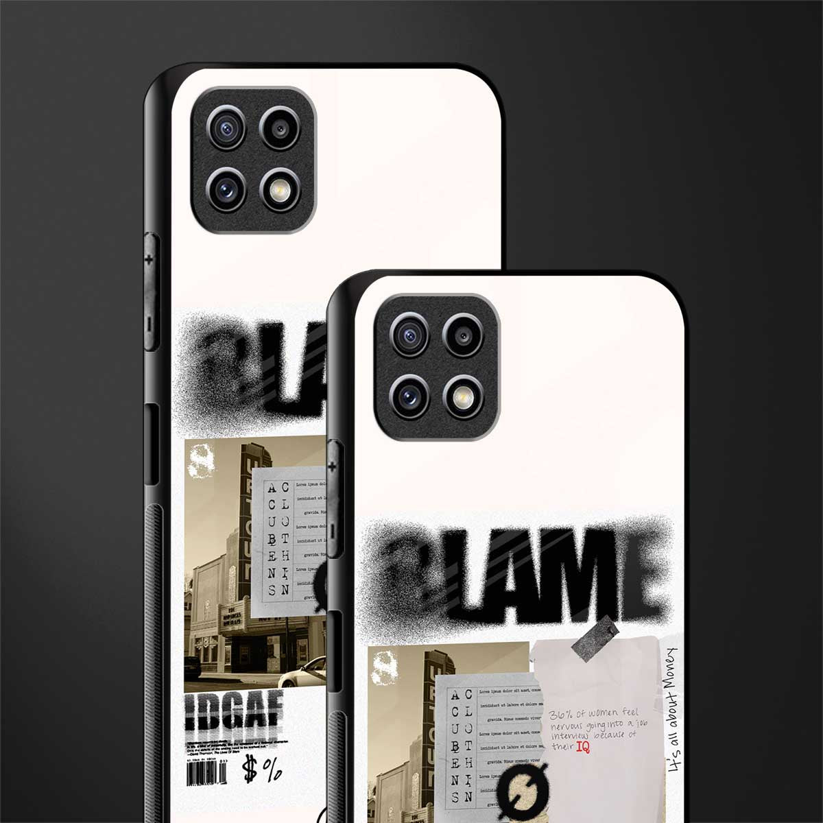 blame back phone cover | glass case for samsung galaxy f42