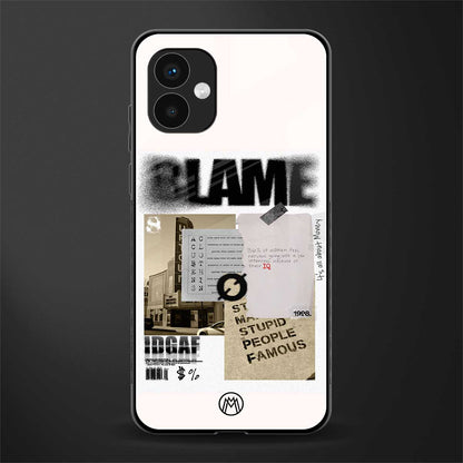 blame back phone cover | glass case for samsung galaxy a04