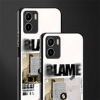 blame back phone cover | glass case for vivo y72
