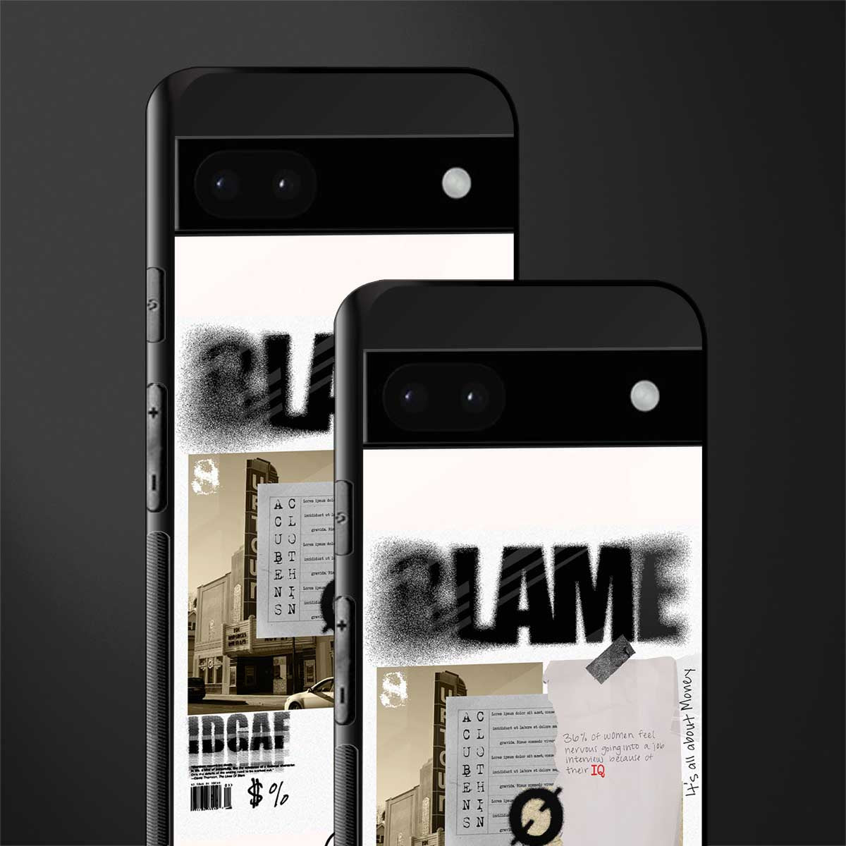 blame back phone cover | glass case for google pixel 6a