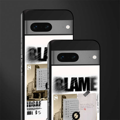 blame back phone cover | glass case for google pixel 7