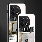 blame back phone cover | glass case for oneplus 11
