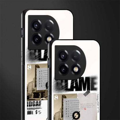 blame back phone cover | glass case for oneplus 11