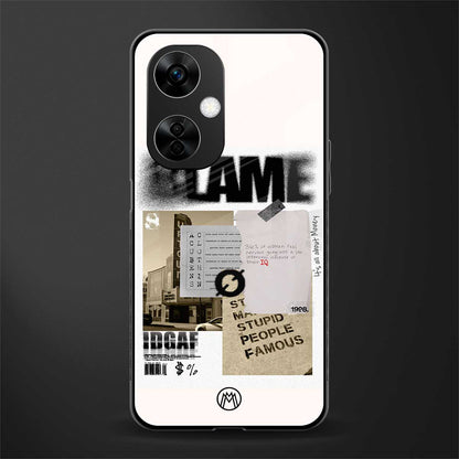 blame back phone cover | glass case for oneplus nord ce 3 lite