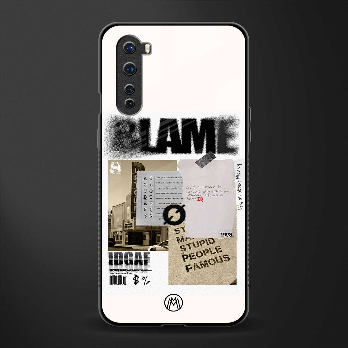 blame glass case for oneplus nord ac2001 image