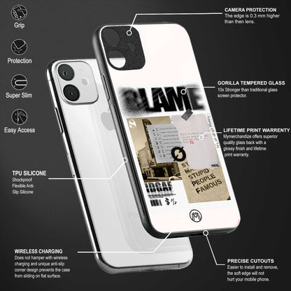 blame back phone cover | glass case for realme c55