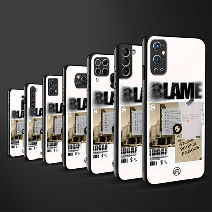 blame back phone cover | glass case for oneplus nord ce 3 lite