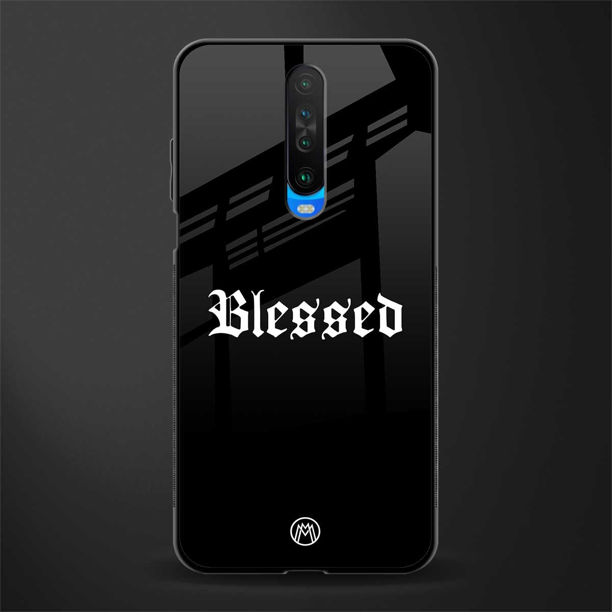 blessed glass case for poco x2 image