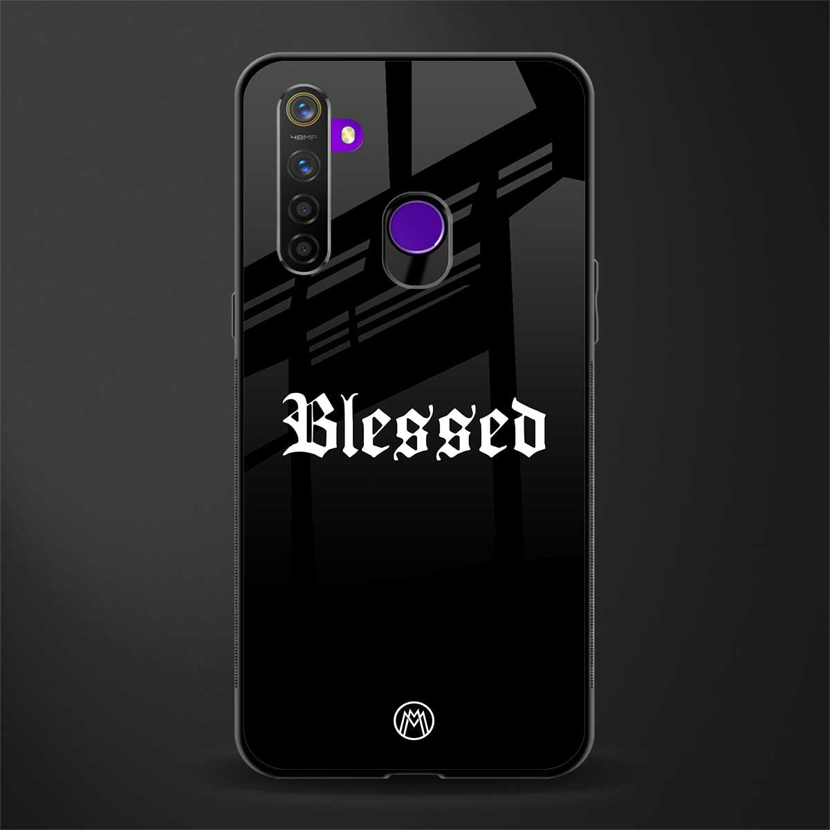 blessed glass case for realme 5i image