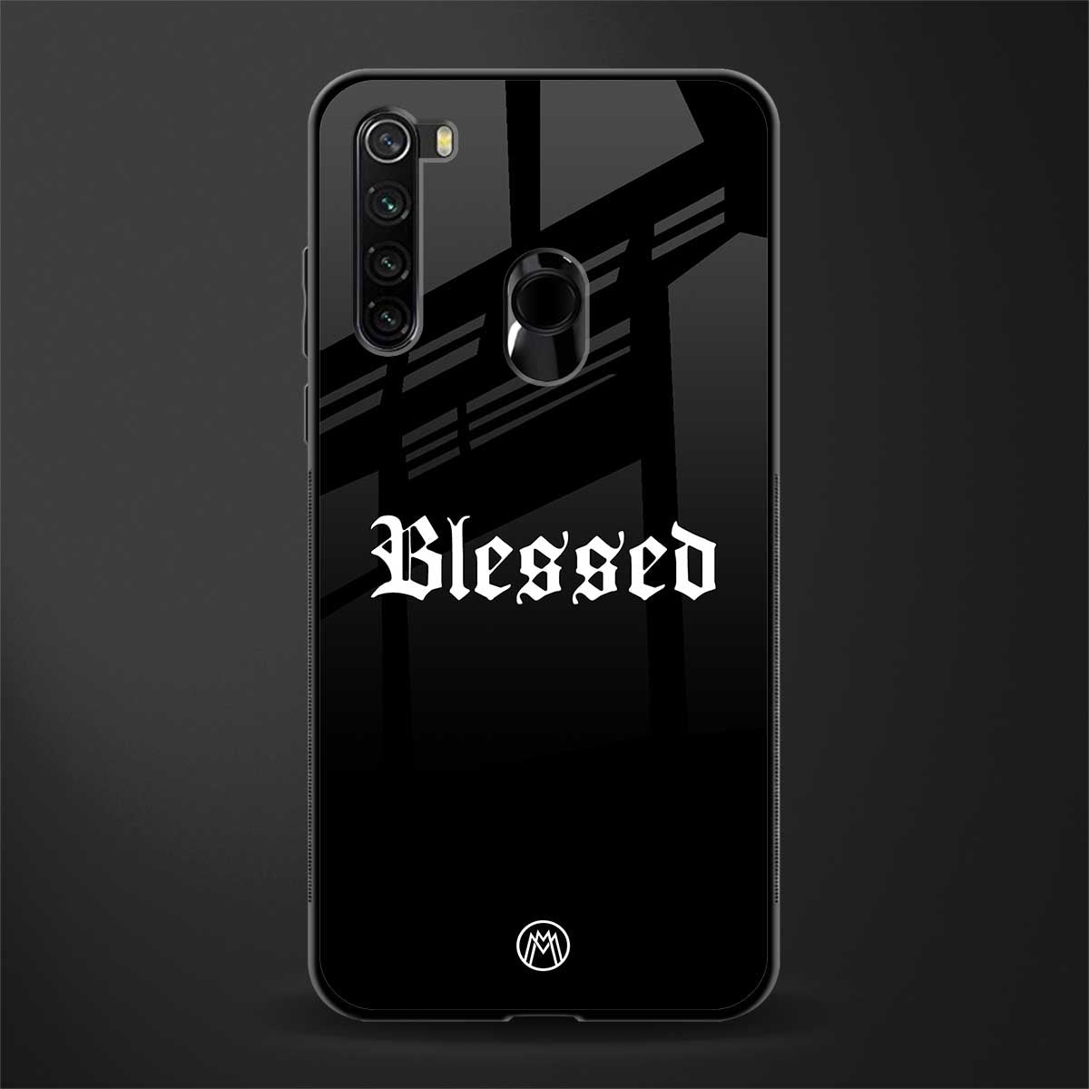 blessed glass case for redmi note 8 image