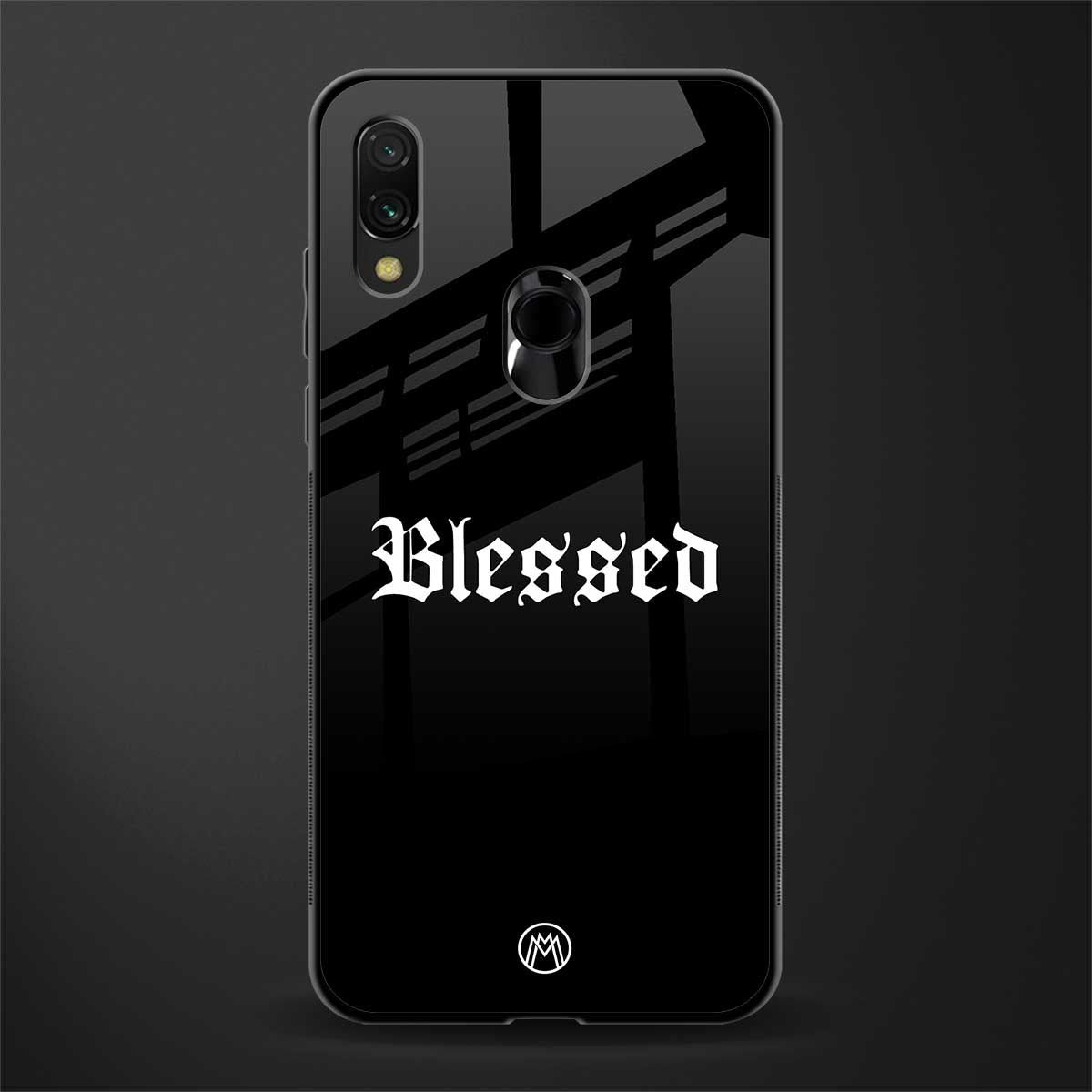 blessed glass case for redmi note 7 image