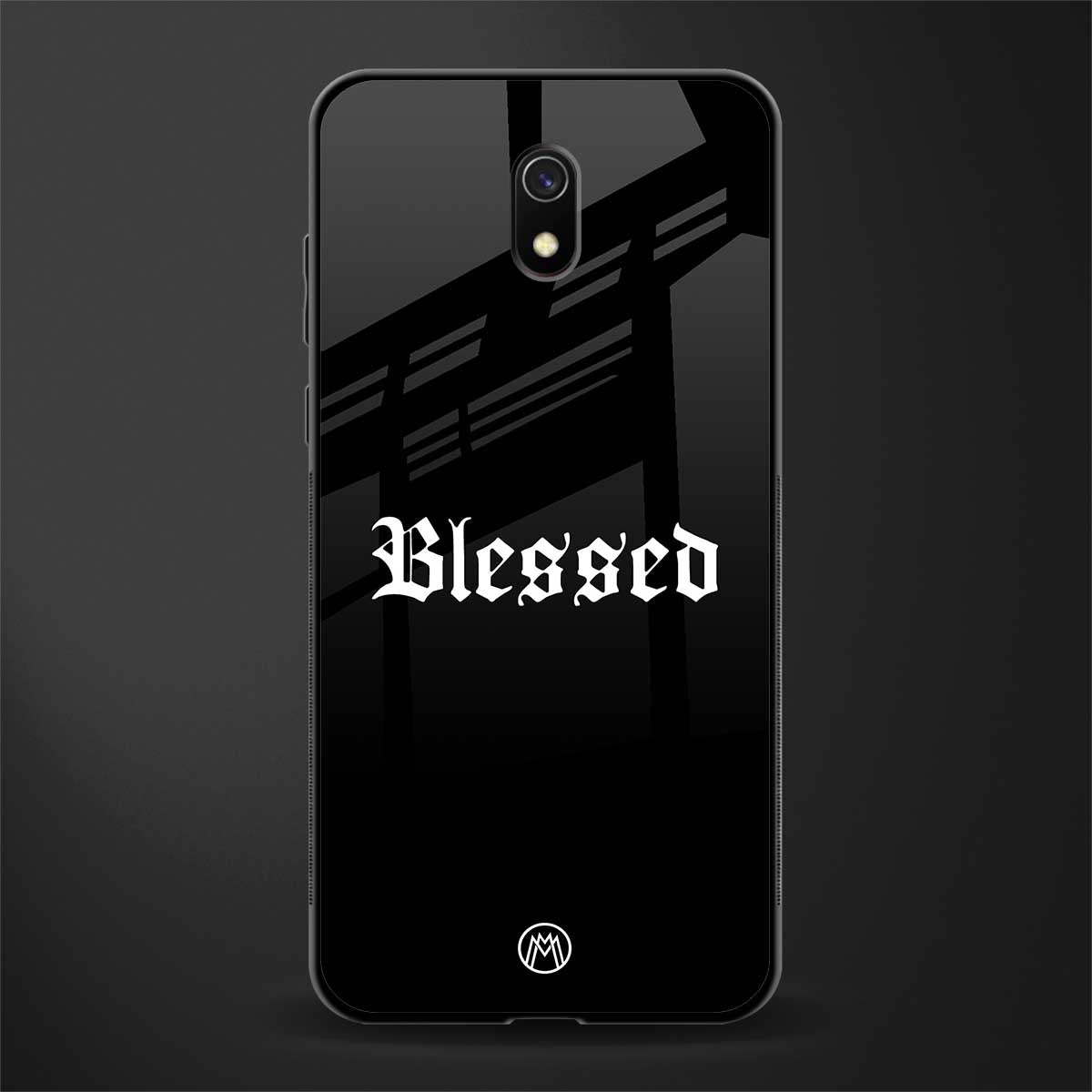 blessed glass case for redmi 8a image