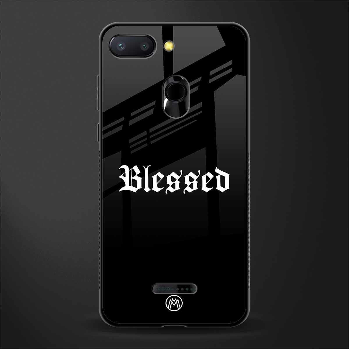 blessed glass case for redmi 6 image