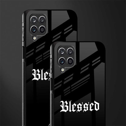 blessed back phone cover | glass case for samsung galaxy a22 4g