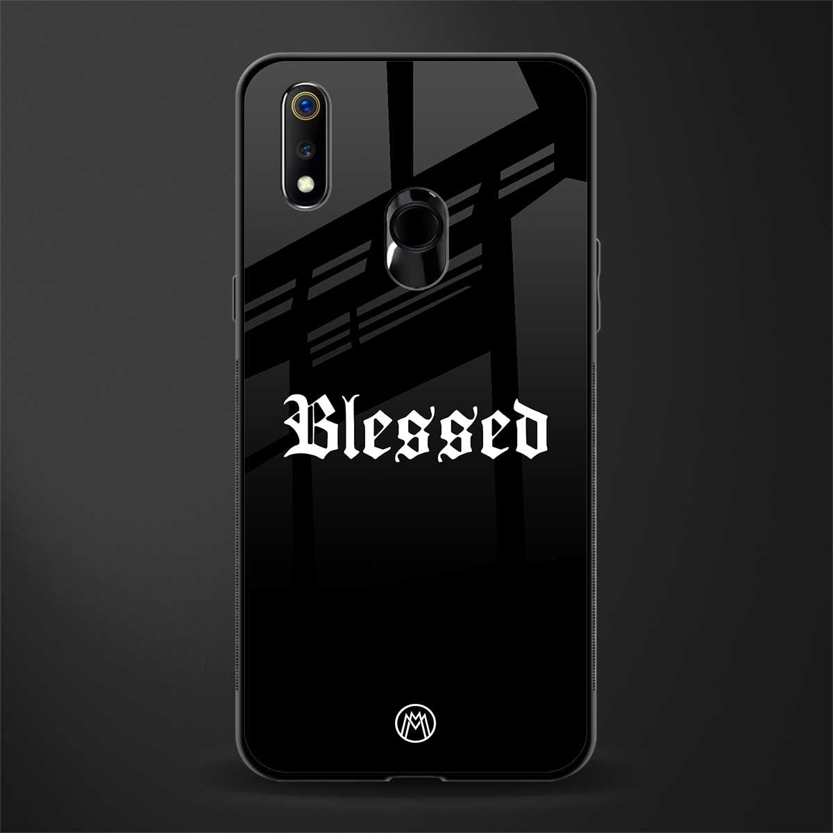 blessed glass case for realme 3 image