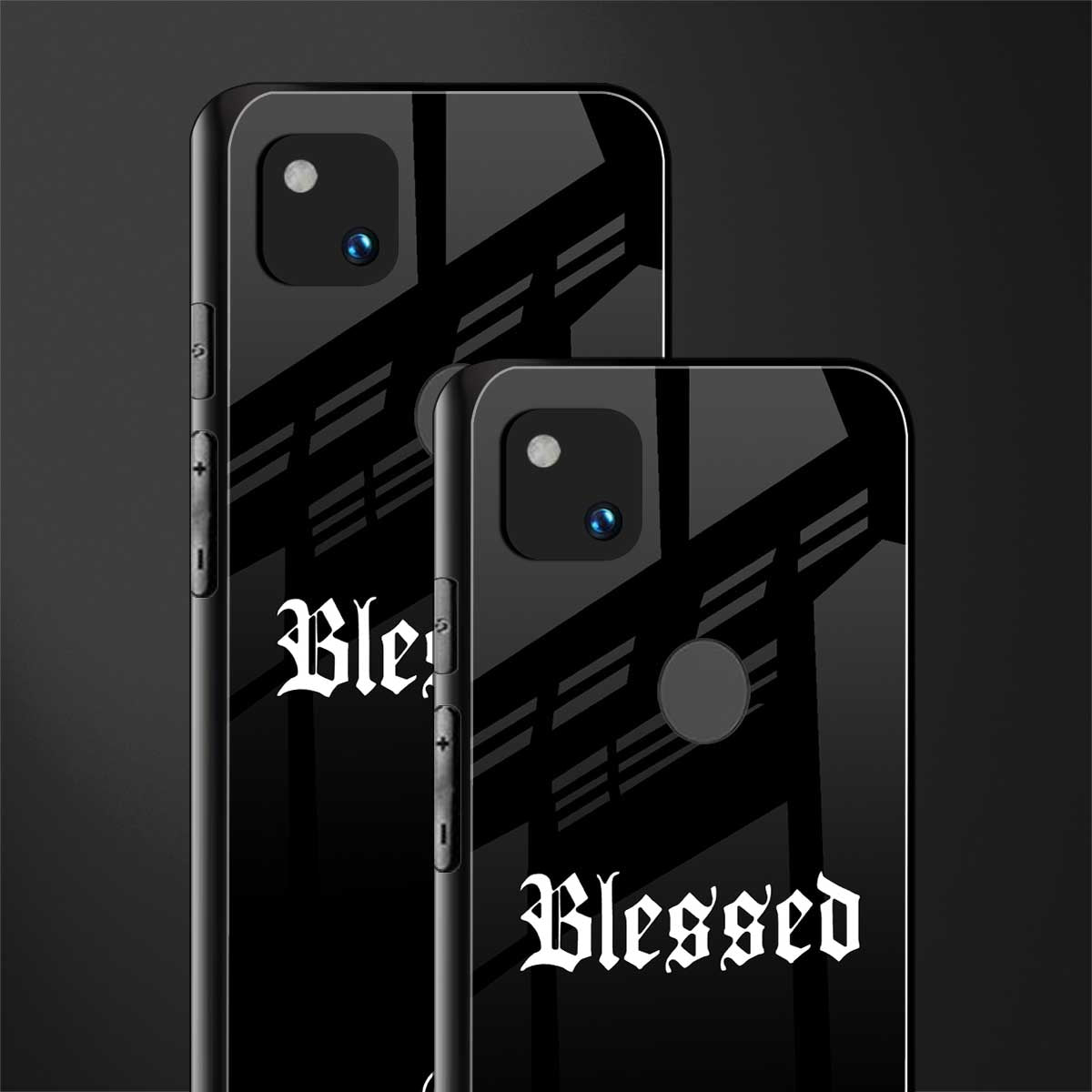 blessed back phone cover | glass case for google pixel 4a 4g