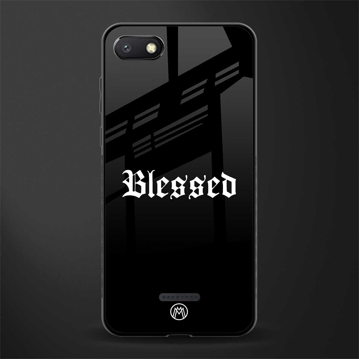 blessed glass case for redmi 6a image