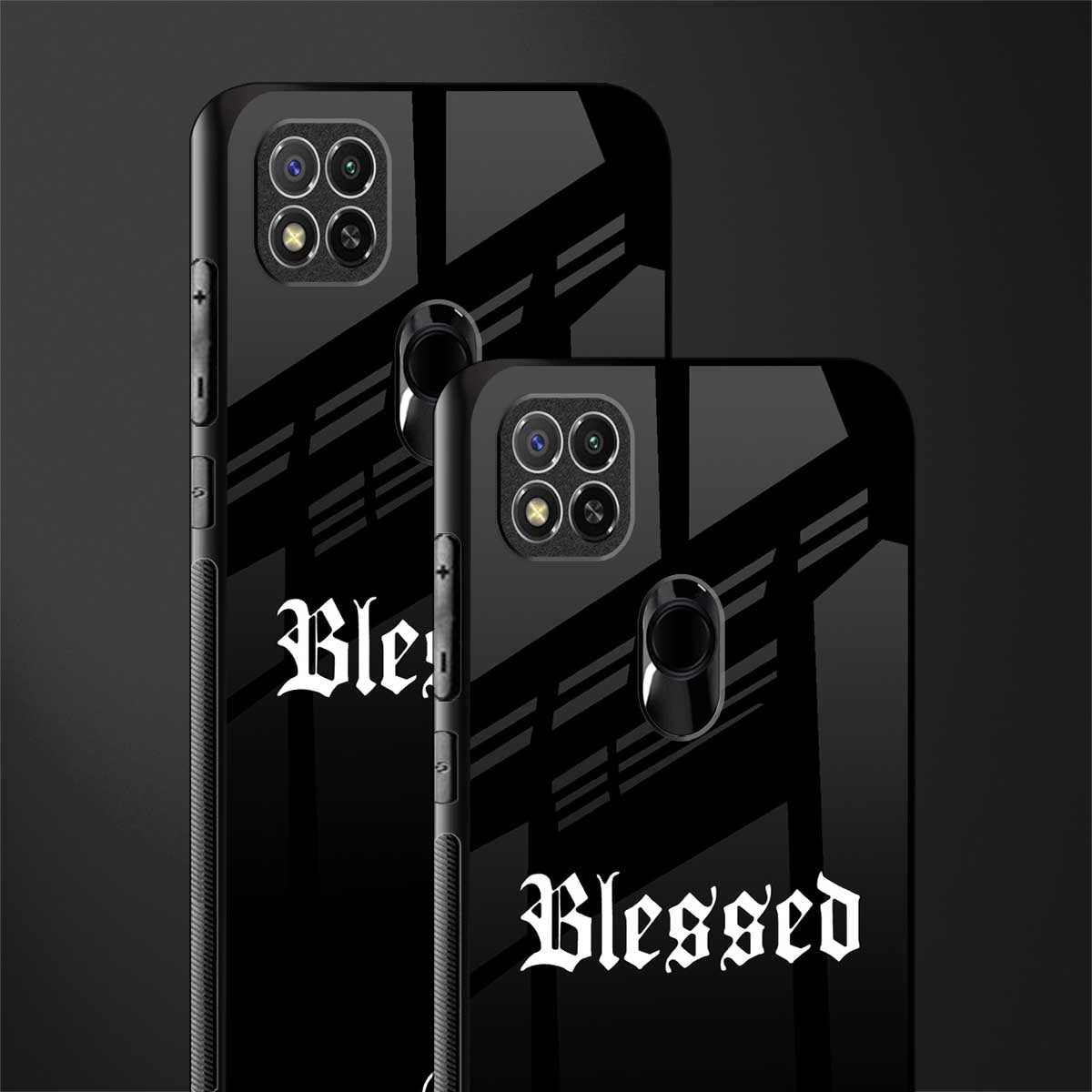 blessed glass case for redmi 9c image-2