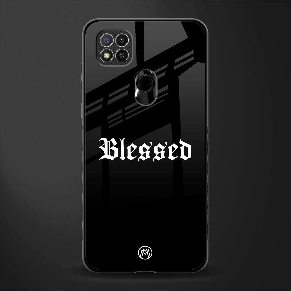 blessed glass case for redmi 9 image