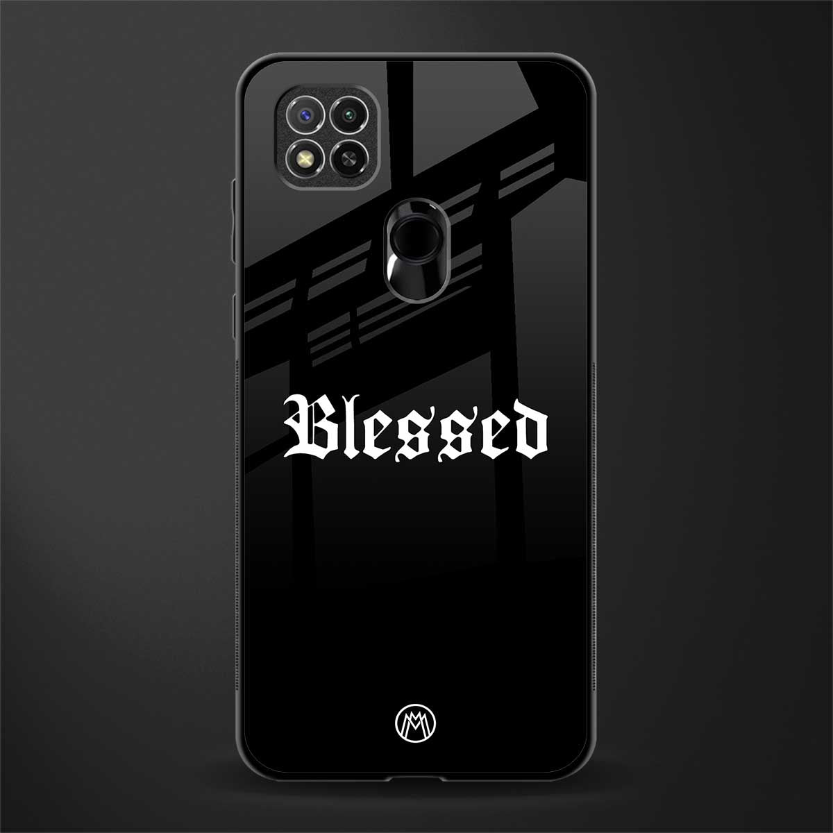 blessed glass case for redmi 9c image