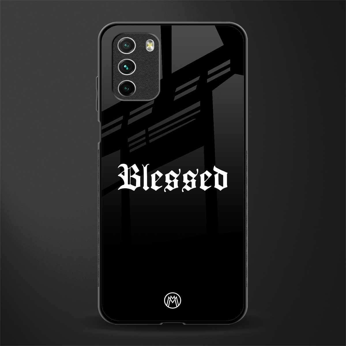 blessed glass case for poco m3 image