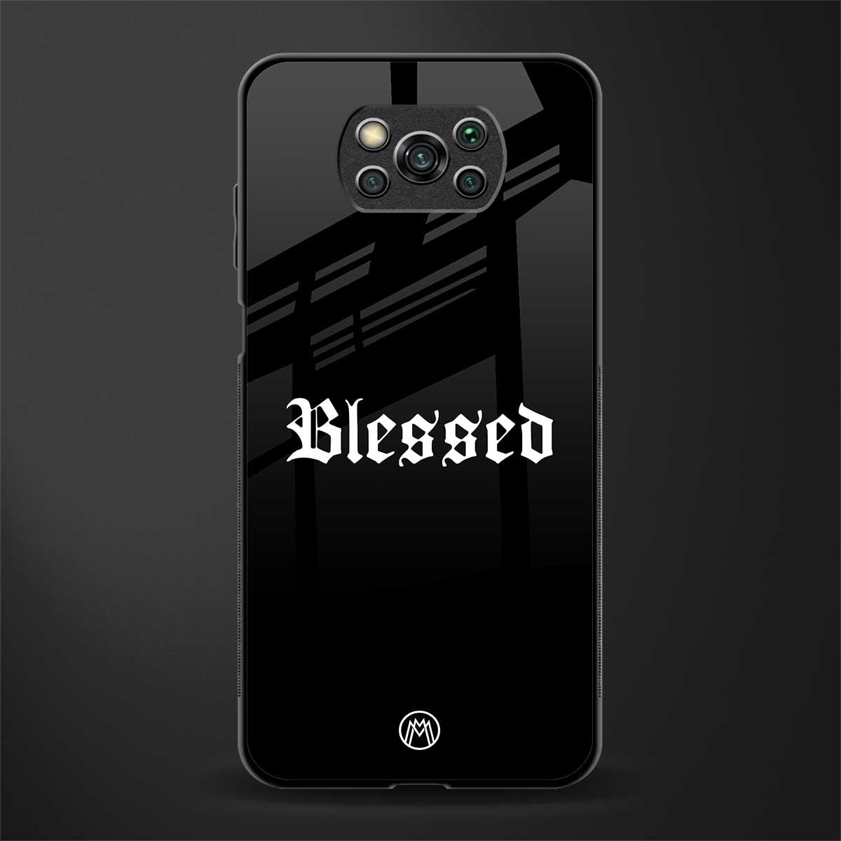 blessed glass case for poco x3 image