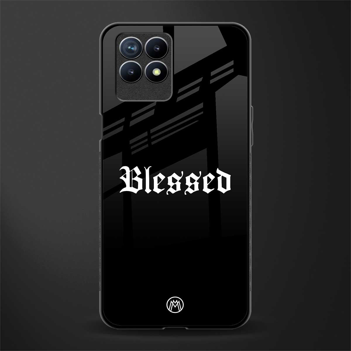 blessed glass case for realme 8i image