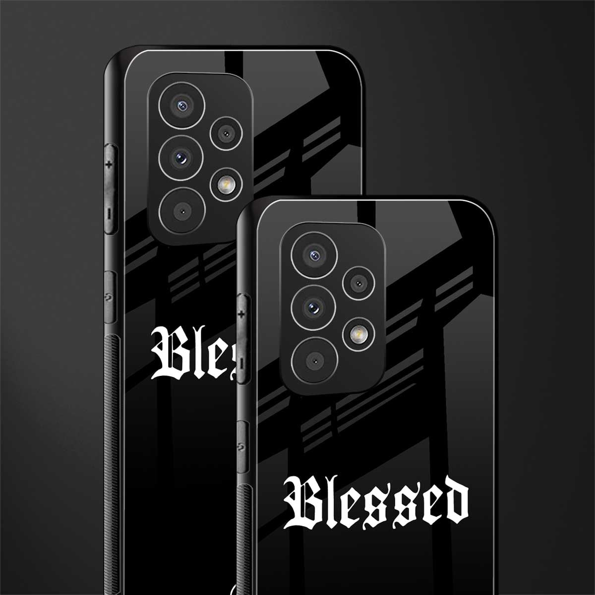 blessed back phone cover | glass case for samsung galaxy a53 5g