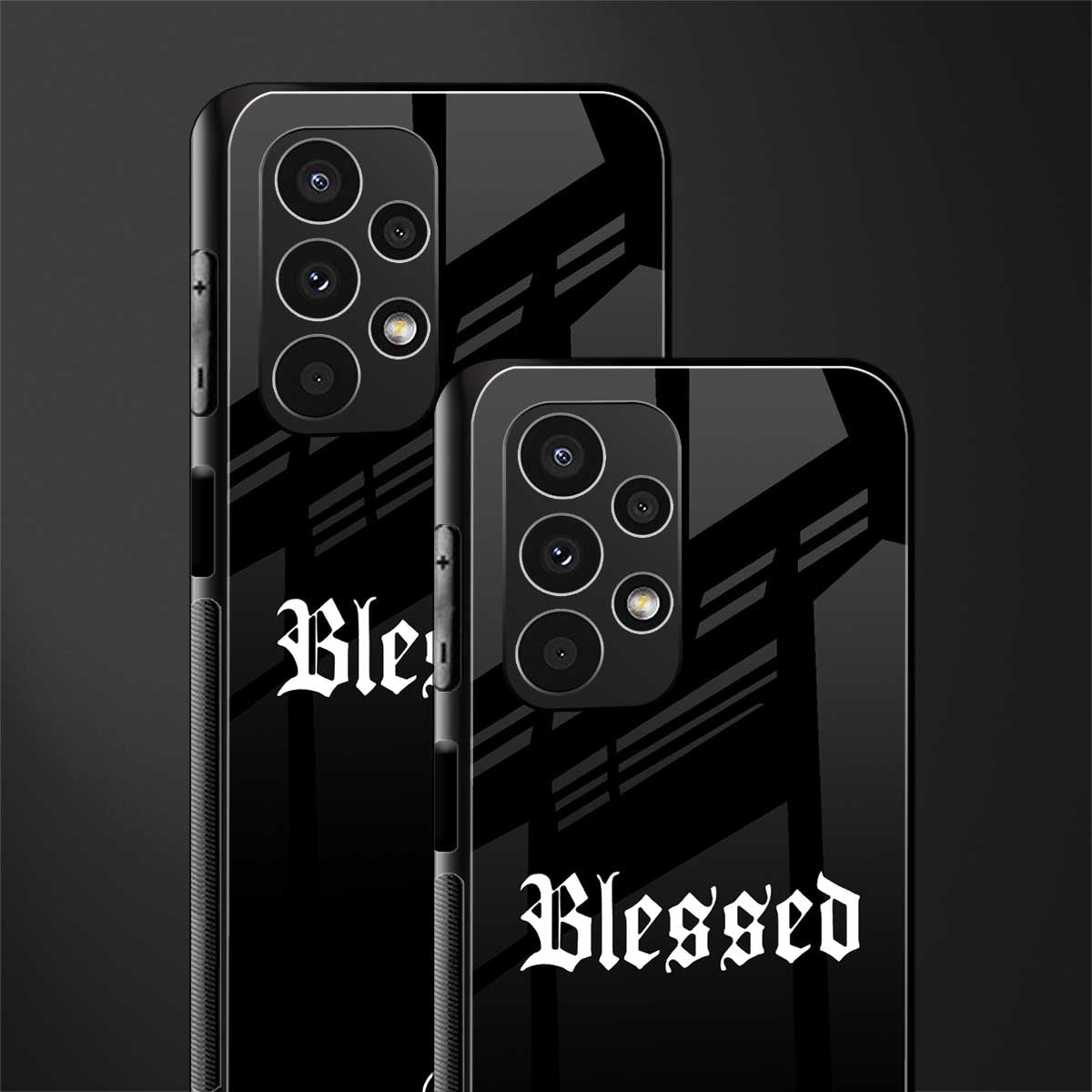 blessed back phone cover | glass case for samsung galaxy a13 4g