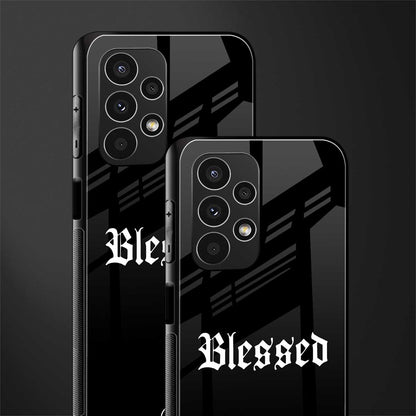 blessed back phone cover | glass case for samsung galaxy a13 4g