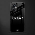 blessed back phone cover | glass case for oppo f21 pro 5g