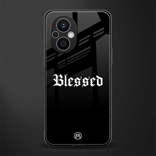 blessed back phone cover | glass case for oppo f21 pro 5g