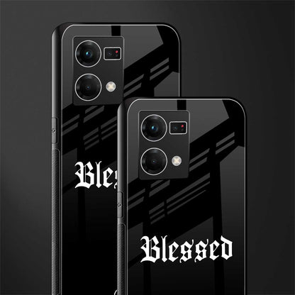 blessed back phone cover | glass case for oppo f21 pro 4g