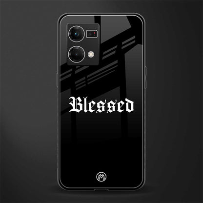 blessed back phone cover | glass case for oppo f21 pro 4g