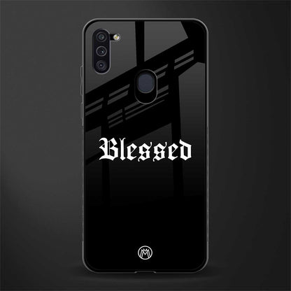 blessed glass case for samsung galaxy m11 image