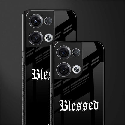 blessed back phone cover | glass case for oppo reno 8