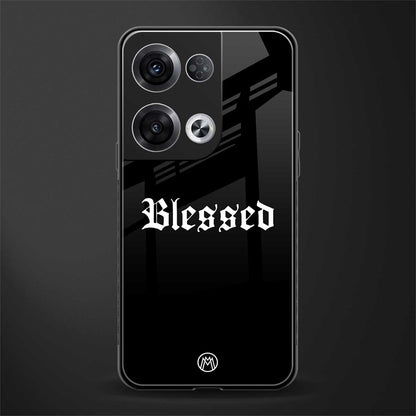 blessed back phone cover | glass case for oppo reno 8